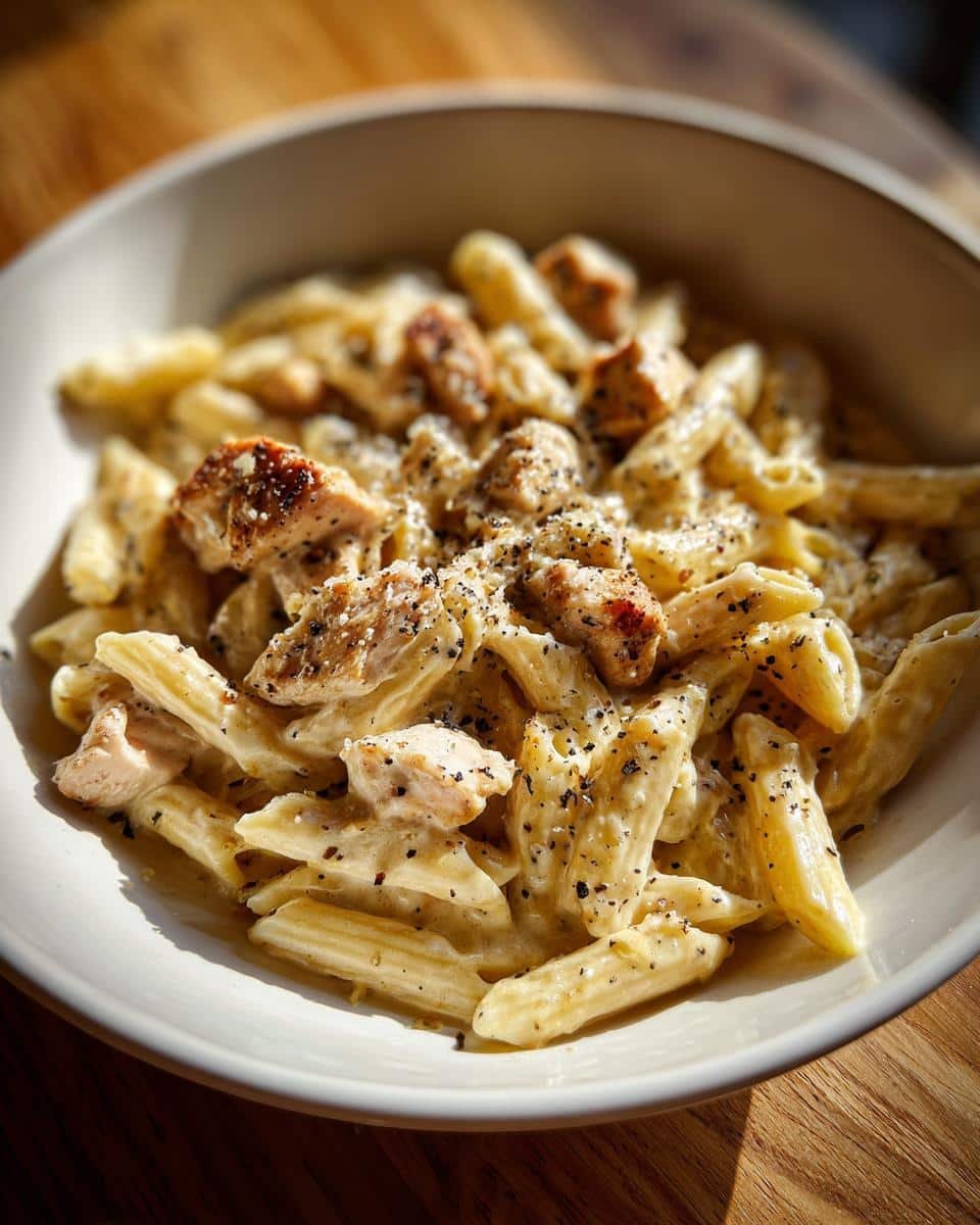 crack chicken penne - detail 3