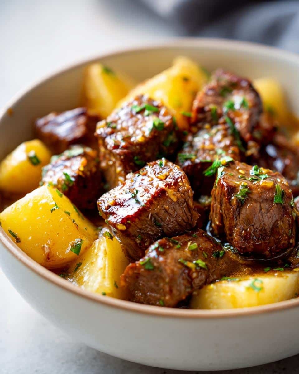 Slow Cooker Garlic Butter Beef with Potatoes: 7-Hour Comfort Bliss 2 slow cooker garlic butter beef with potatoes - detail 2
