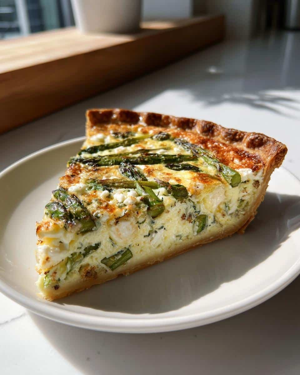 Asparagus Goat Cheese Quiche - detail 2