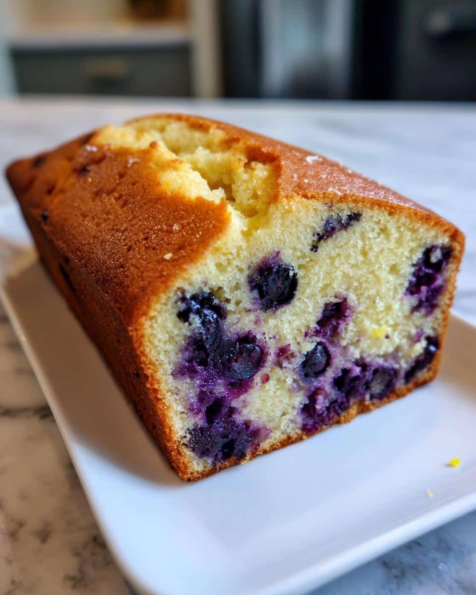 Irresistible Lemon Blueberry Pound Cake Recipe for 12 Blissful Slices 1 Lemon Blueberry Pound Cake - detail 1
