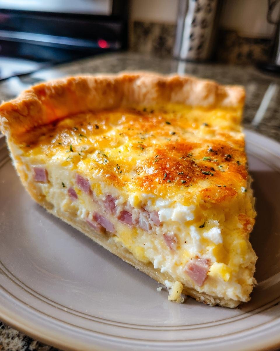 Ham and Cheese Quiche - detail 1