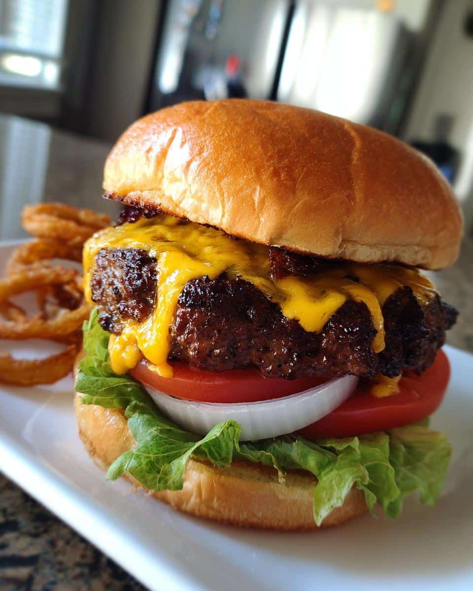 Memorial Day BBQ Cheeseburgers Juicy - detail 1