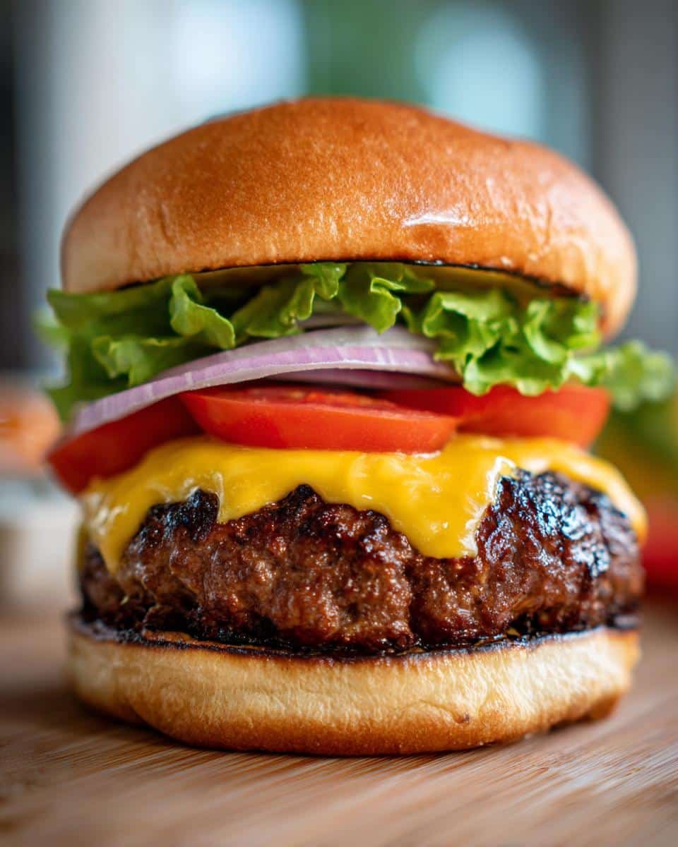 Memorial Day BBQ Cheeseburgers Juicy - detail 2
