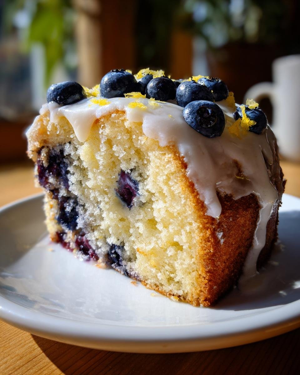 Lemon Blueberry Cake - detail 1