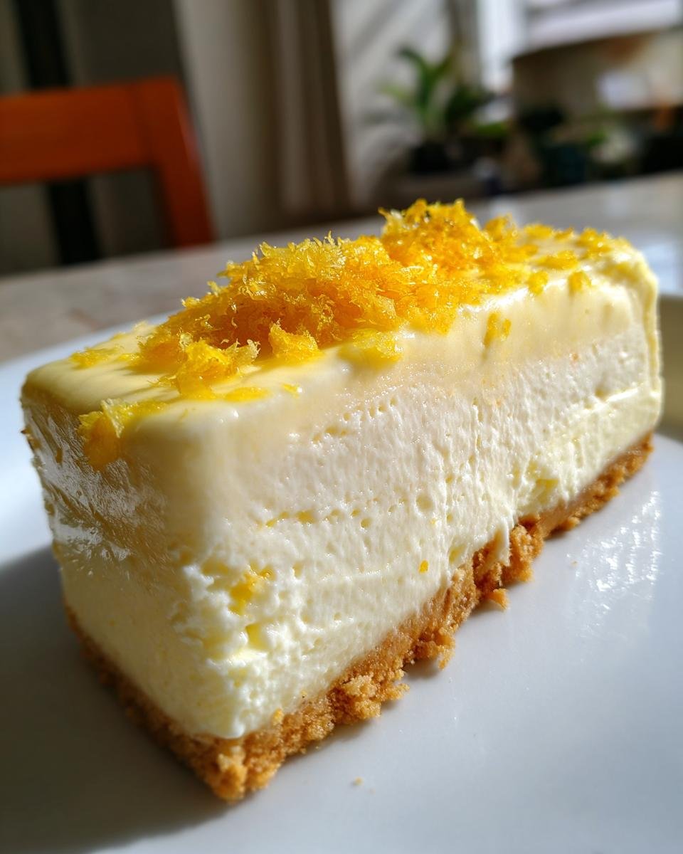 No-Bake Lemon Cheesecake - detail 1