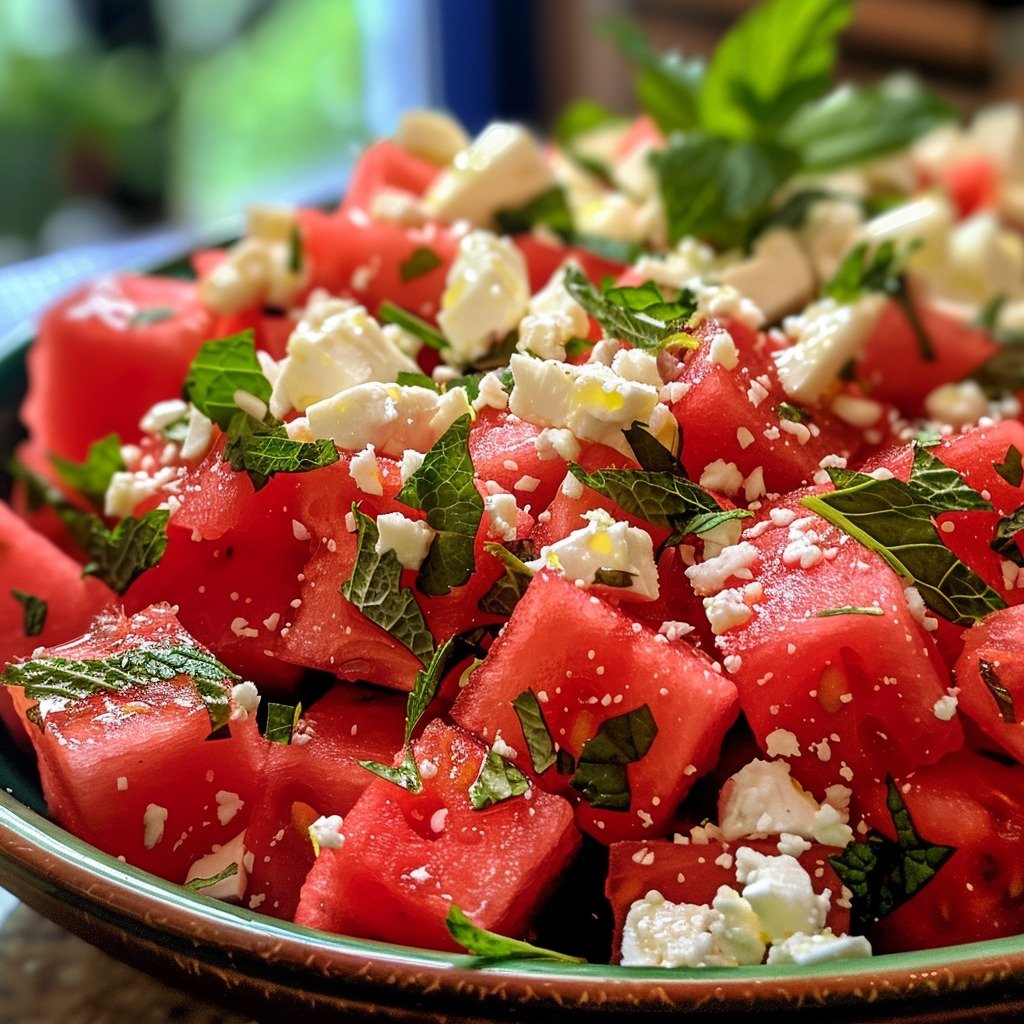Watermelon Feta Mint Salad Recipe: Fresh, Flavorful & Easy